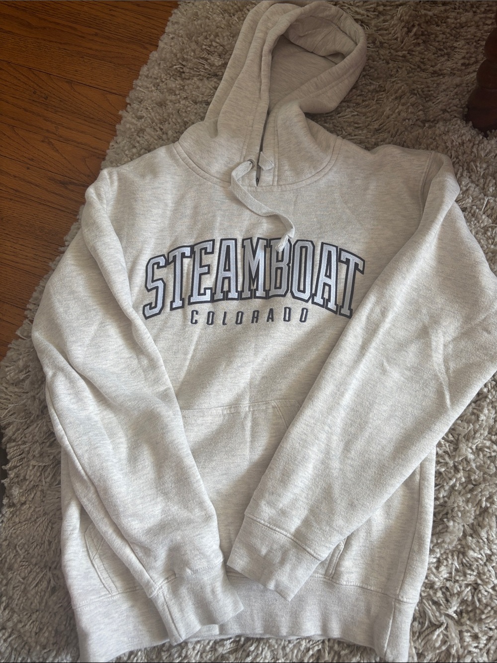 Steamboat Colorado Hooded Sweatshirt - Light Gray